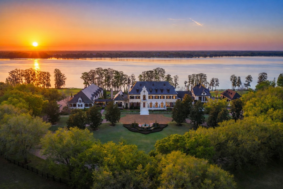 A $115M Lakefront Estate Near Tampa Brings Château Scale to ...